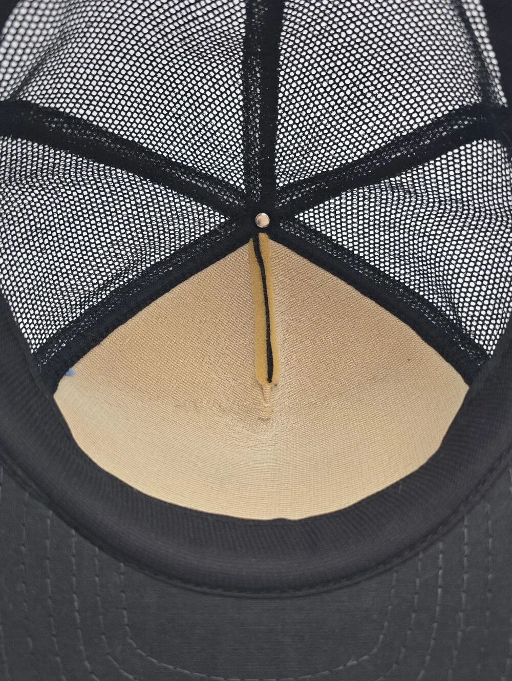 Vintage Sportcap Oscar Print Trucker Black Adjustable Snapback Hat